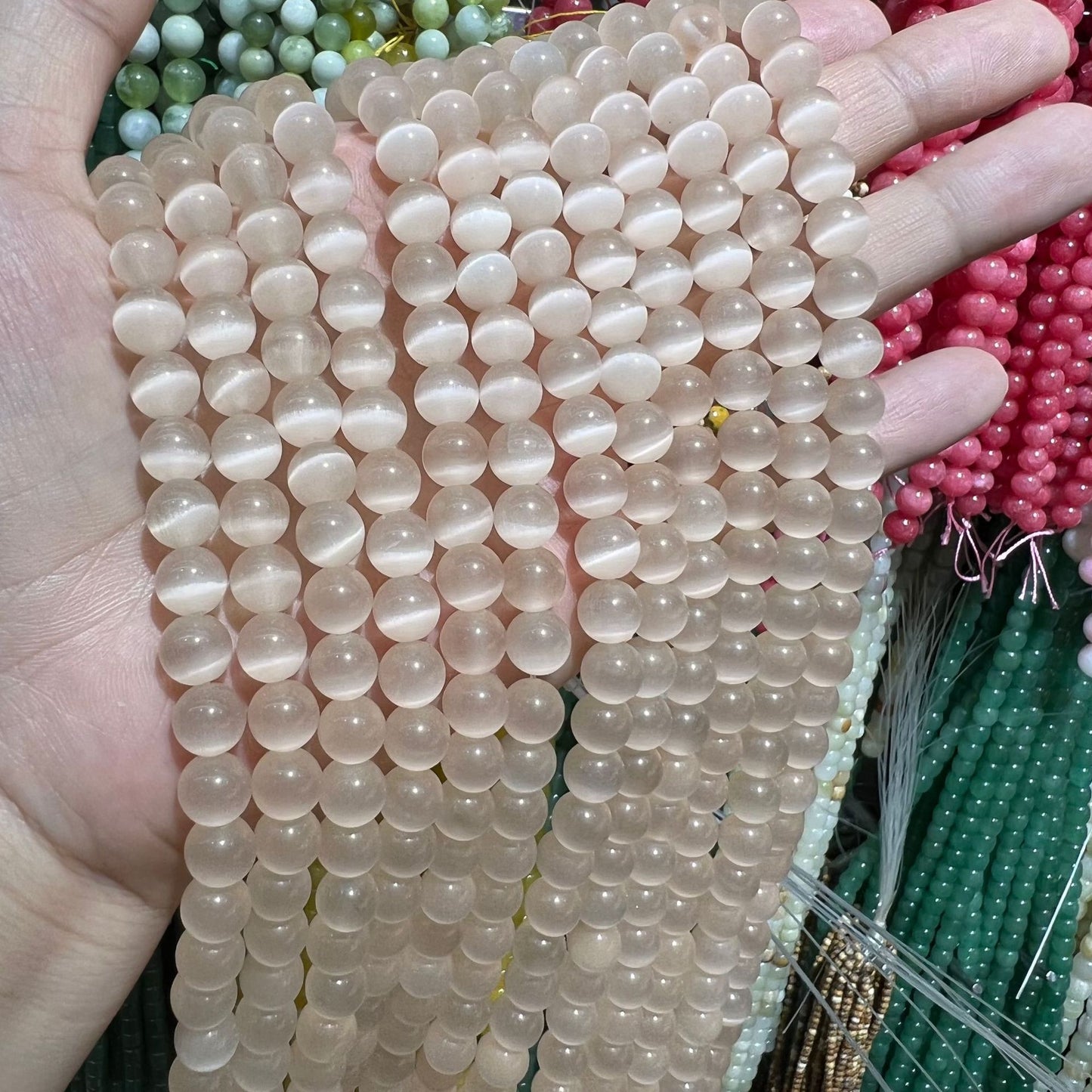 Glass Loose Beads (For DIY Handmade Jewelry)