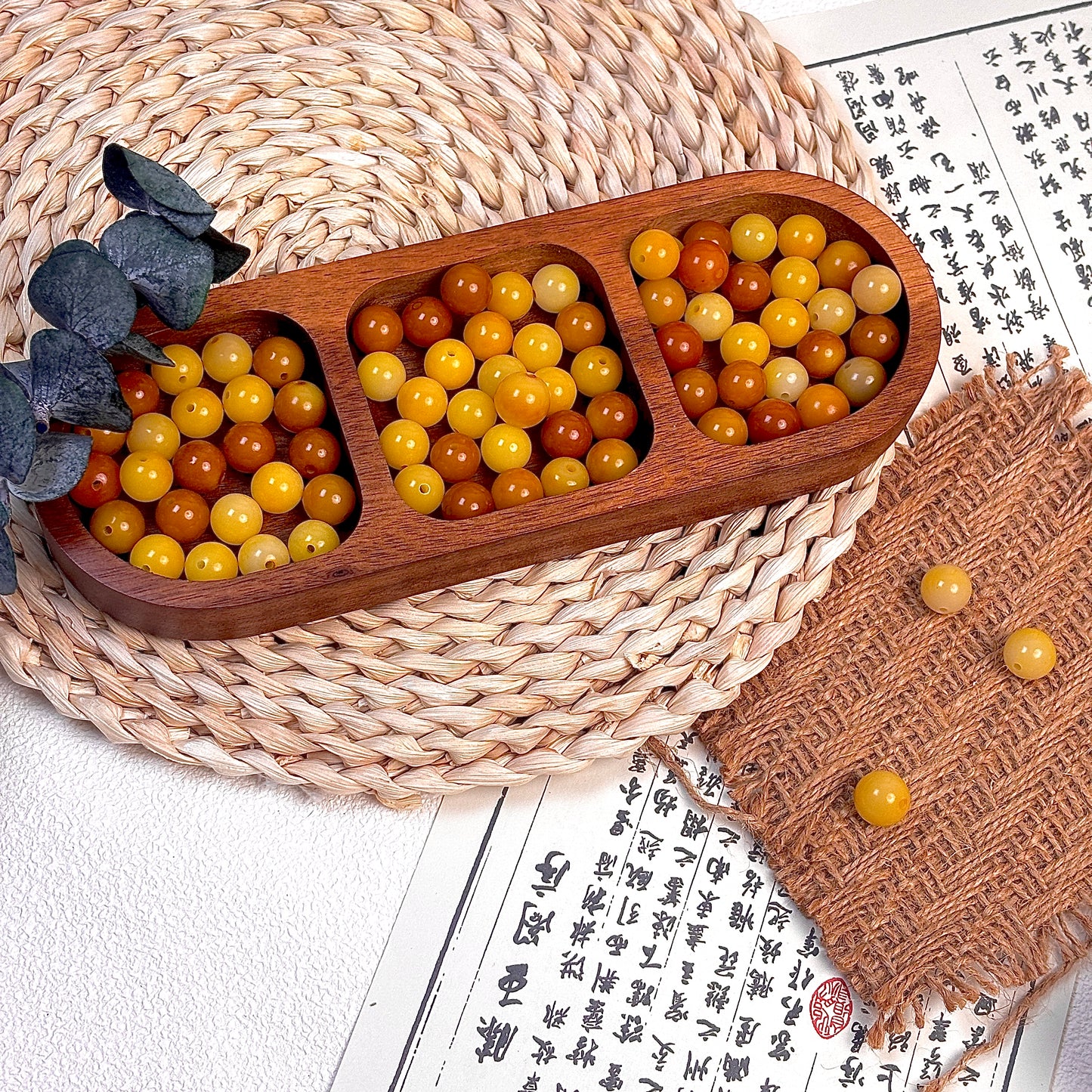 ナチュラルボディラウンドビーズ