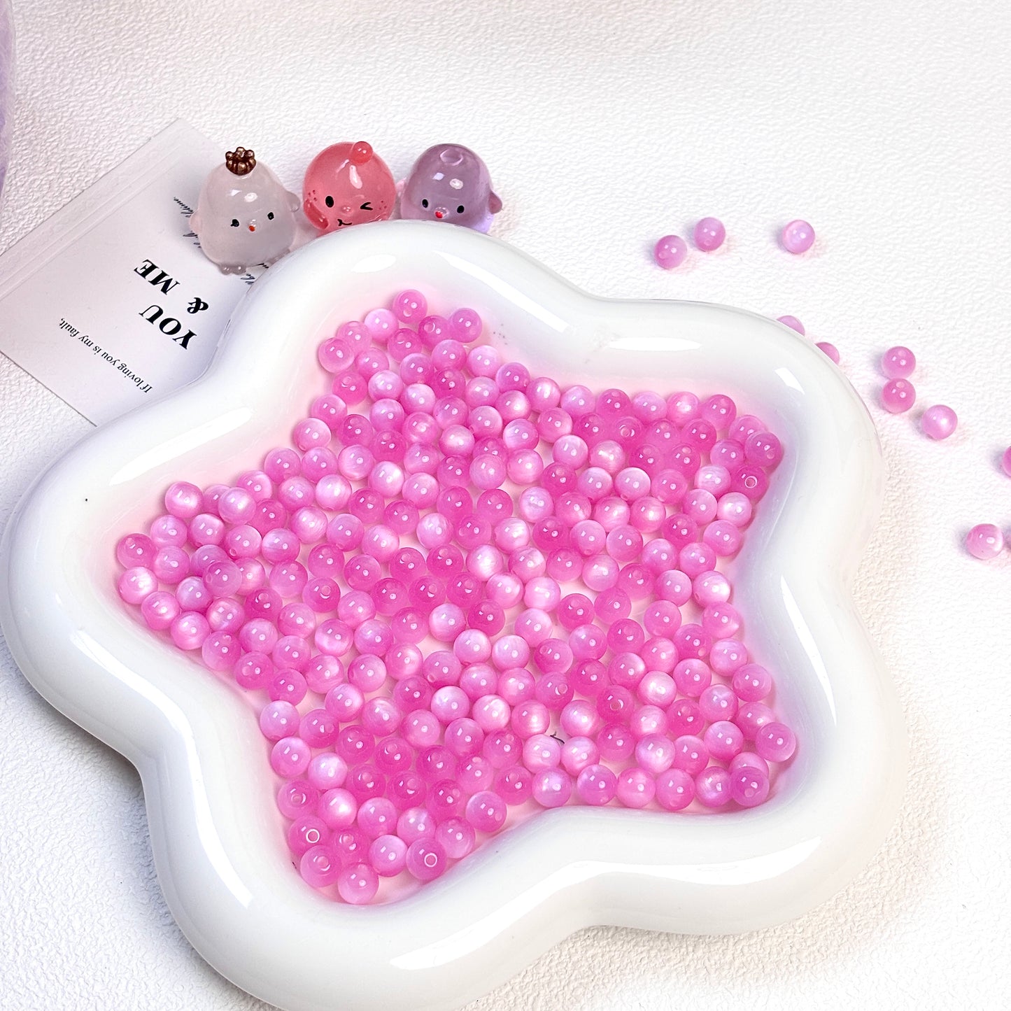 樹脂猫のアイビーズ8mm