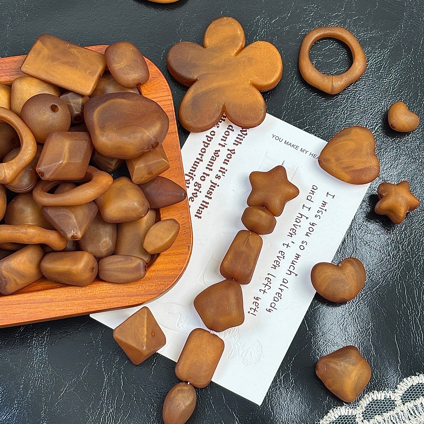 アクリルチェコ風ビーズ（ピカソシリーズ）