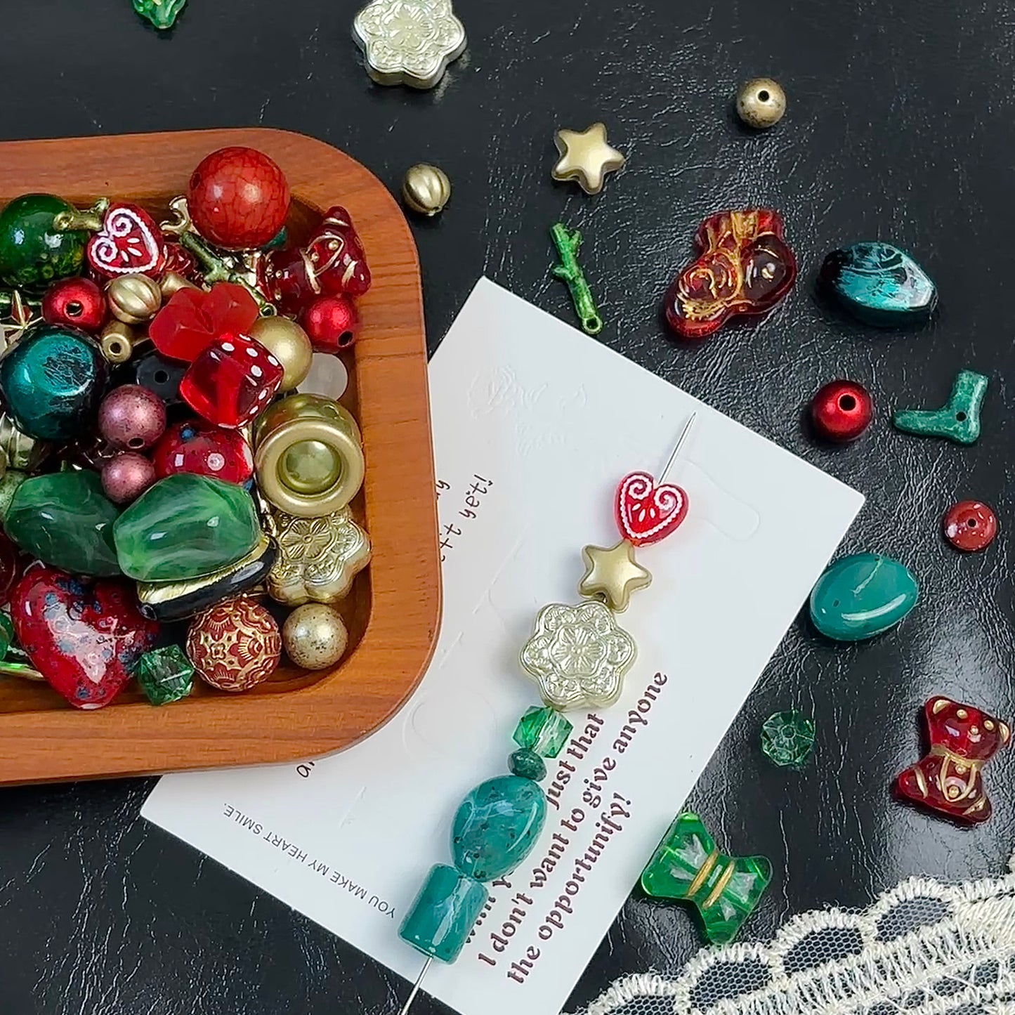 アクリルチェコ風ビーズ（ピカソシリーズ）