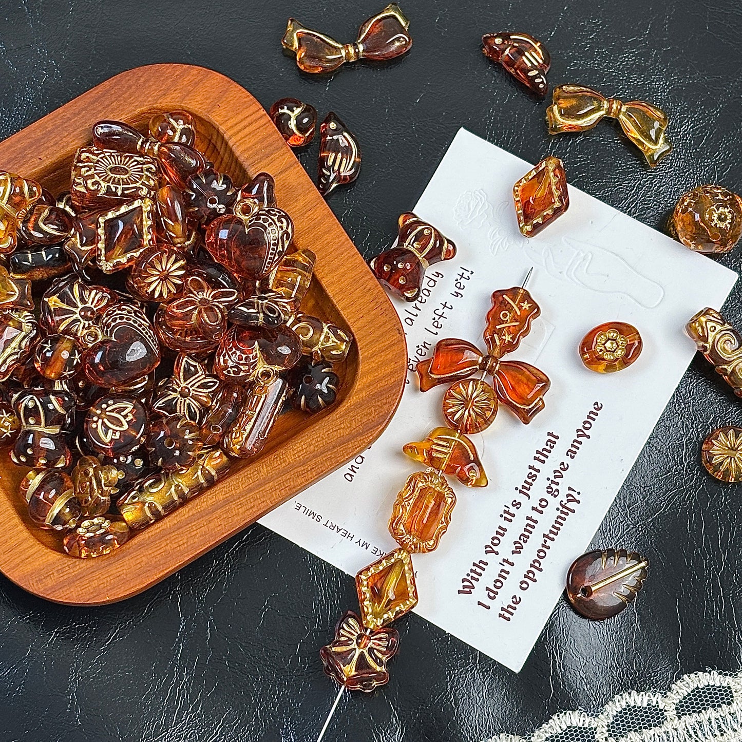 アクリルチェコ風ビーズ（ピカソシリーズ）