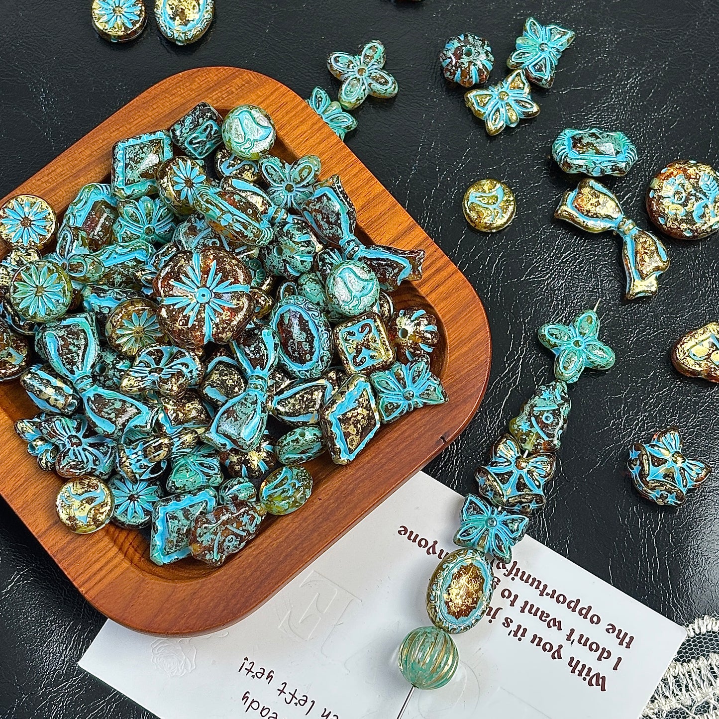 アクリルチェコ風ビーズ（ピカソシリーズ）