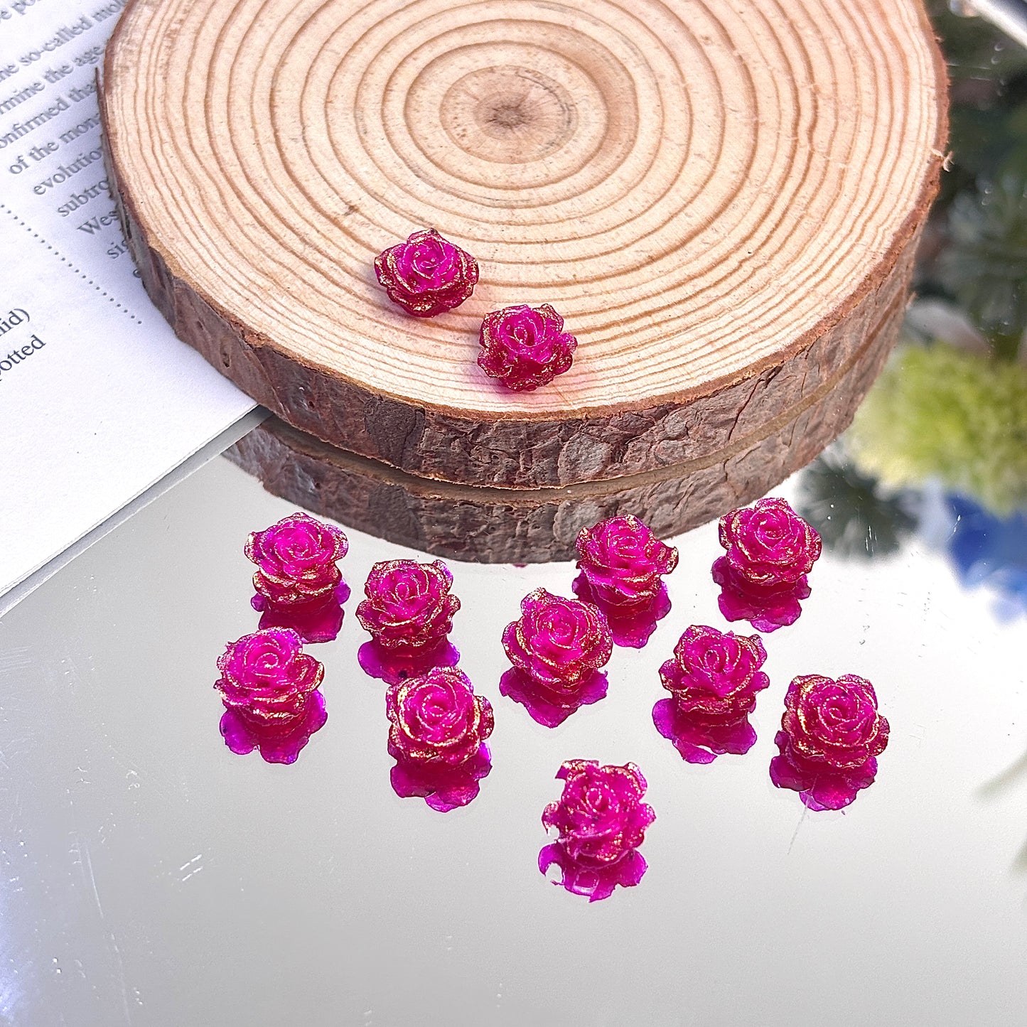 蛍光ソフトジェルローズ