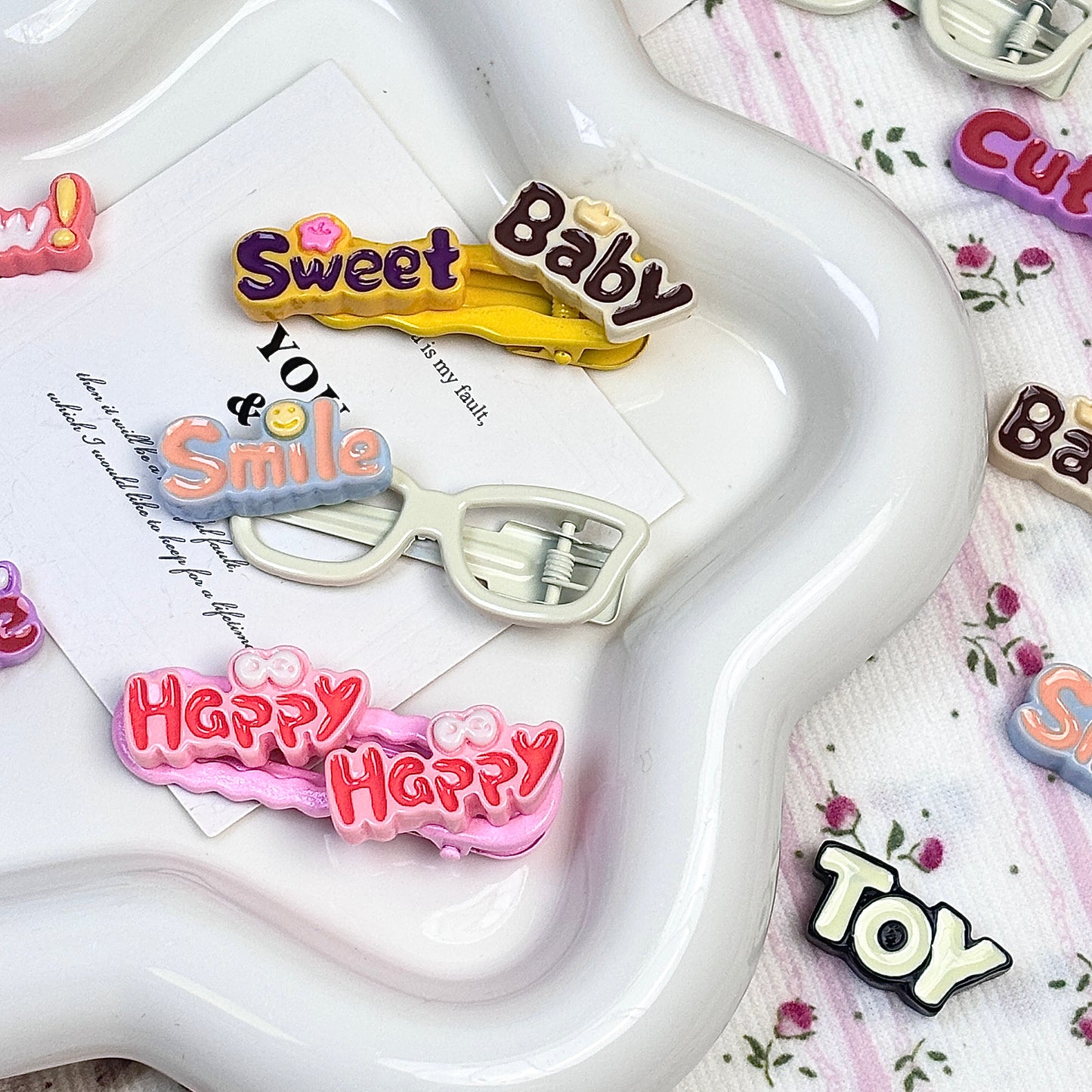 樹脂かわいい漫画のステッカー