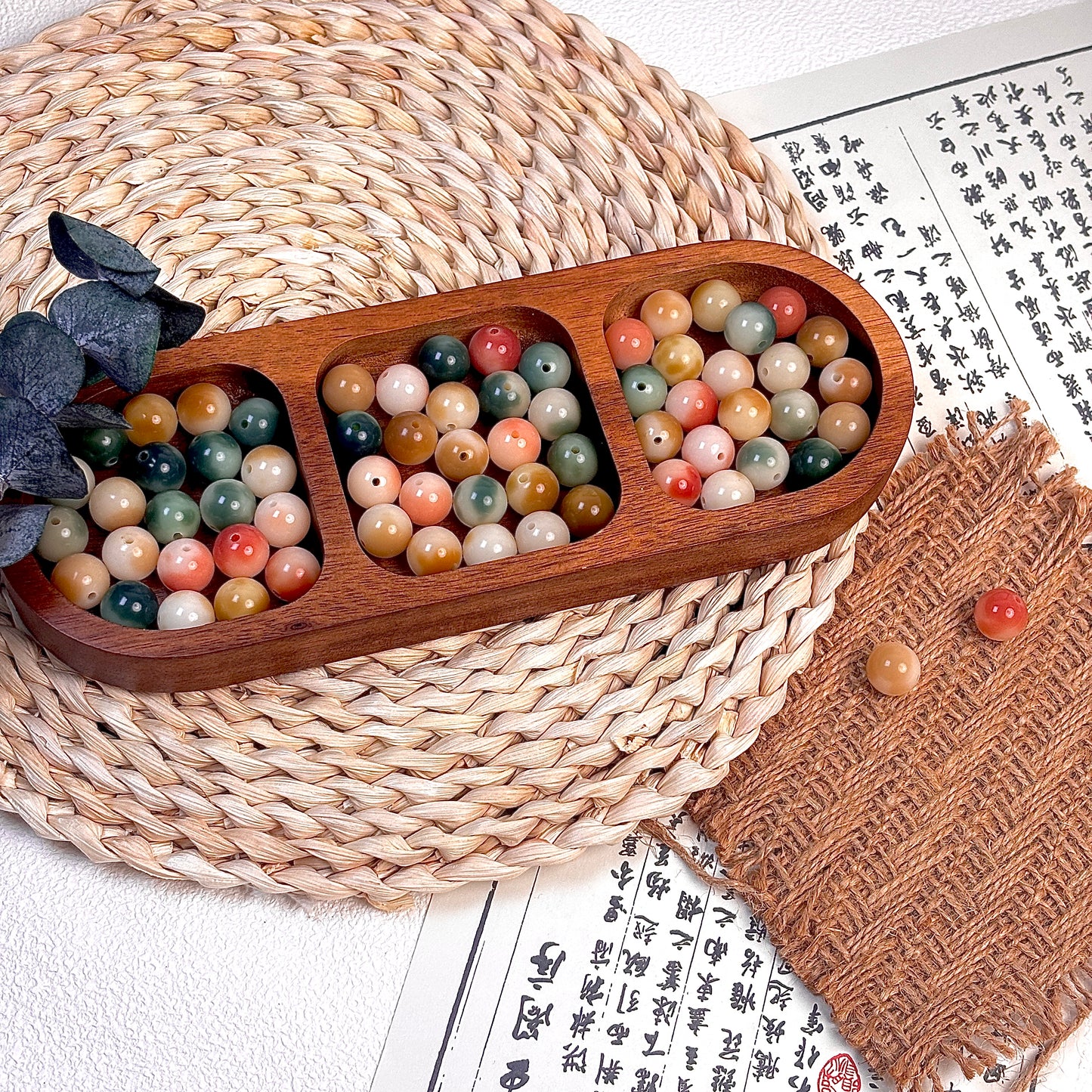 ナチュラルボディラウンドビーズ