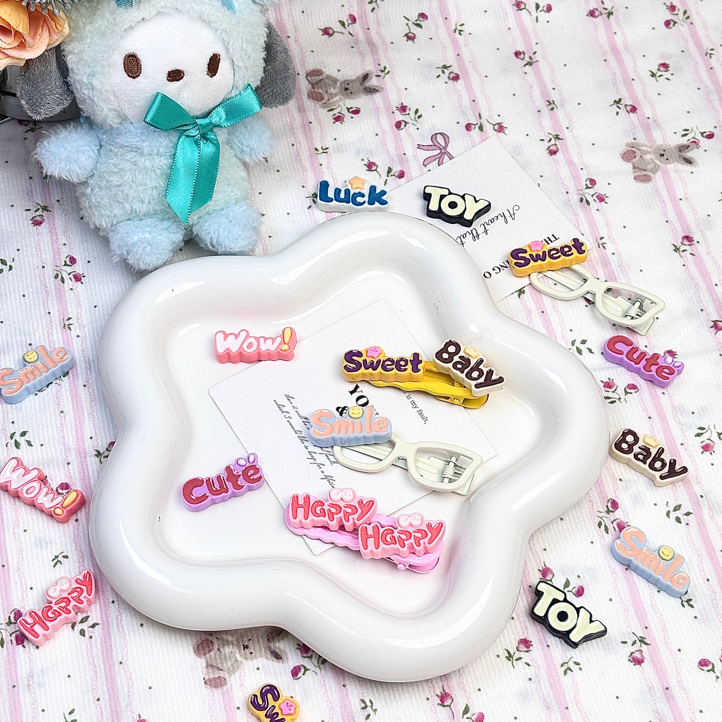 樹脂かわいい漫画のステッカー