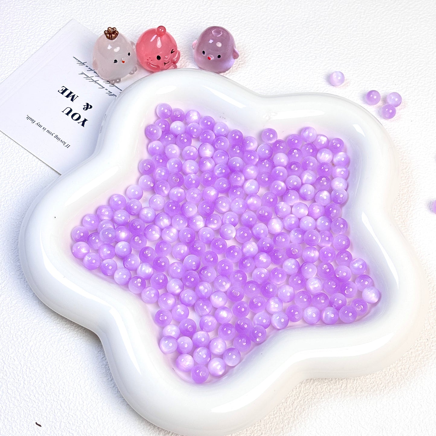 樹脂猫のアイビーズ8mm