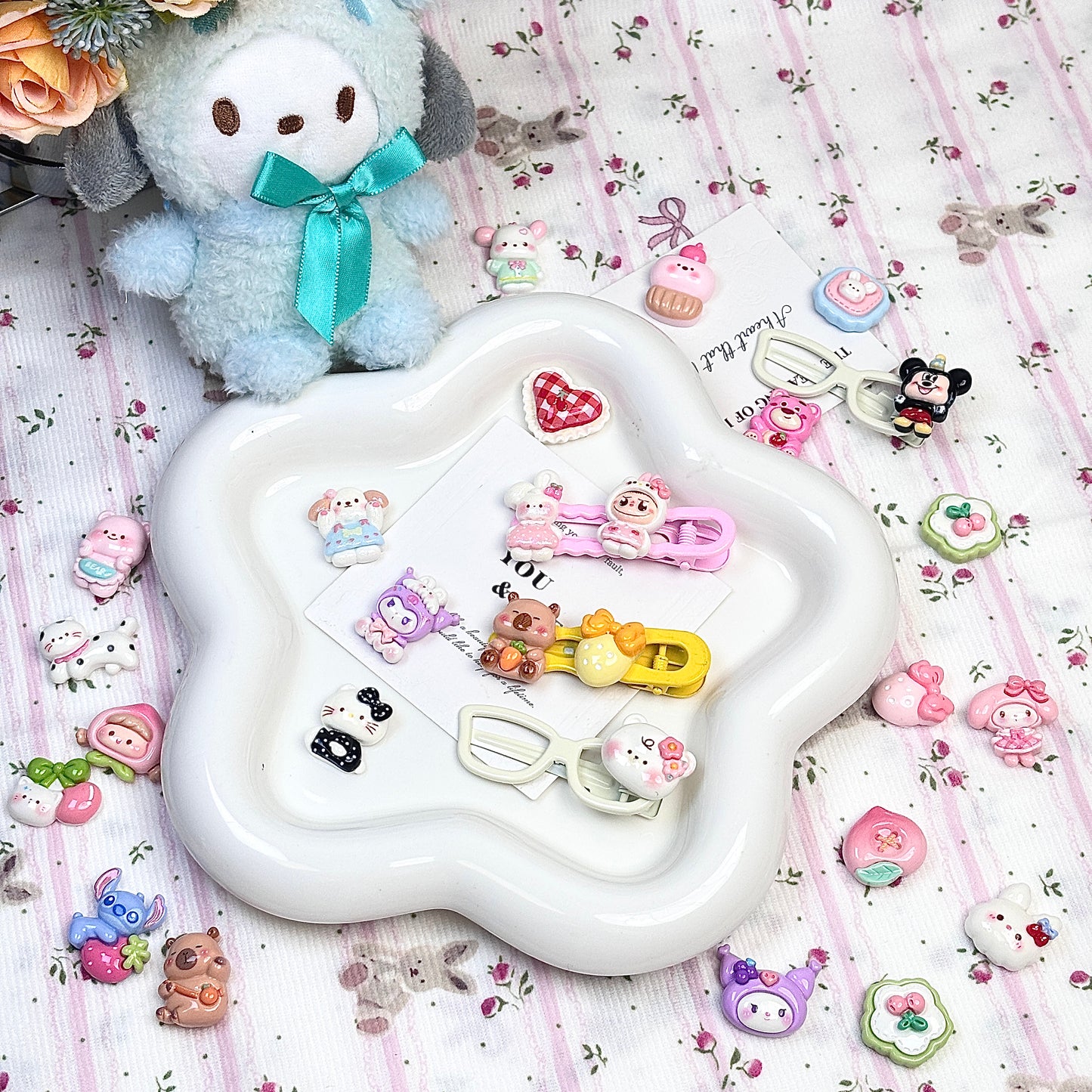 樹脂かわいい漫画のステッカー