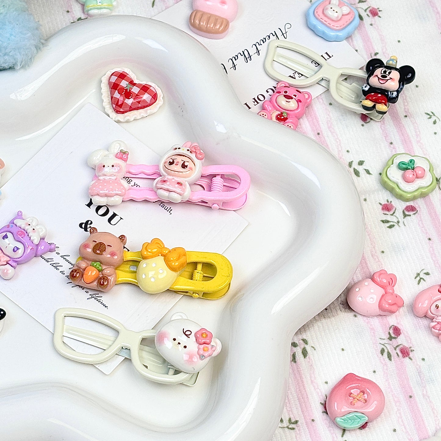 樹脂かわいい漫画のステッカー