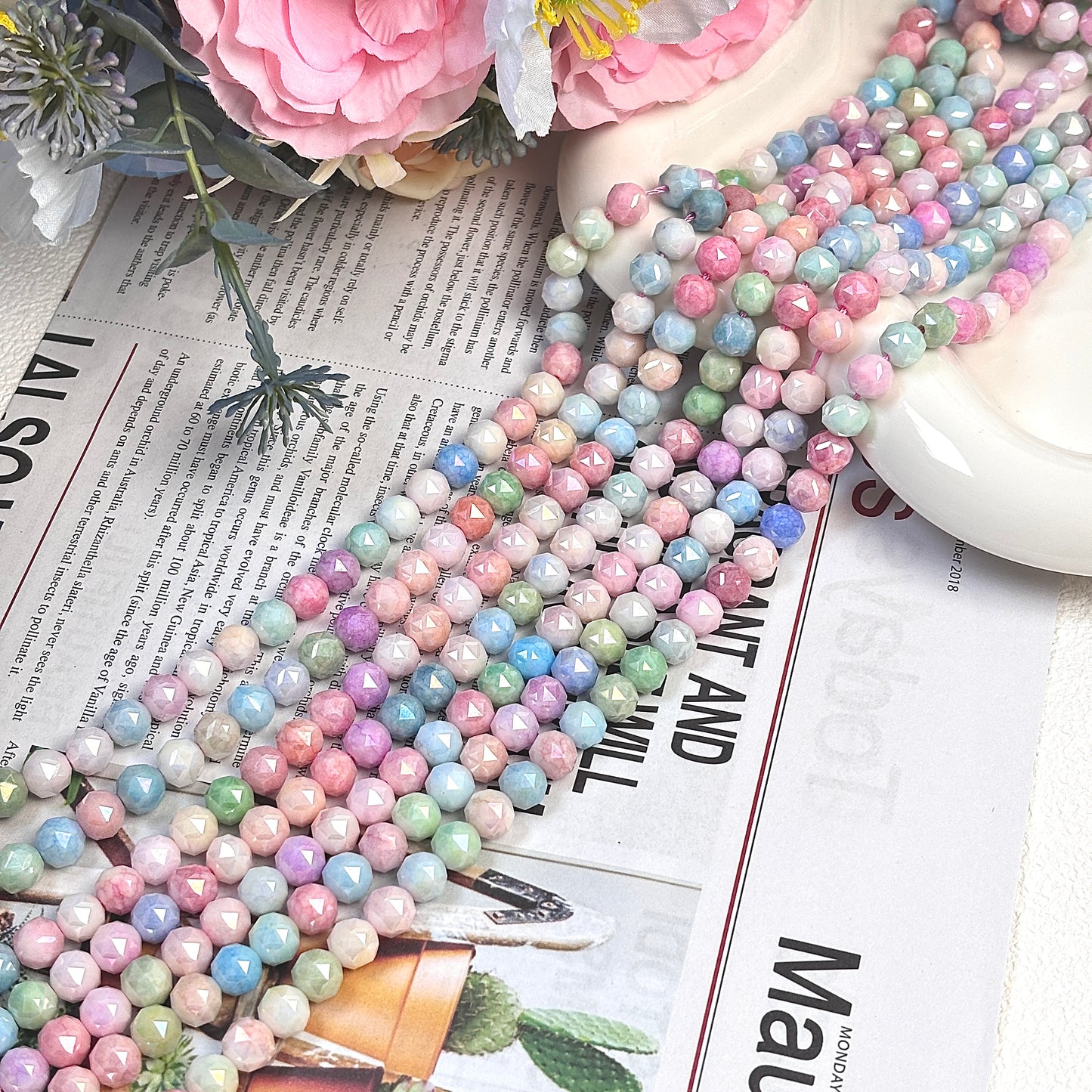 カラフルなビーズ