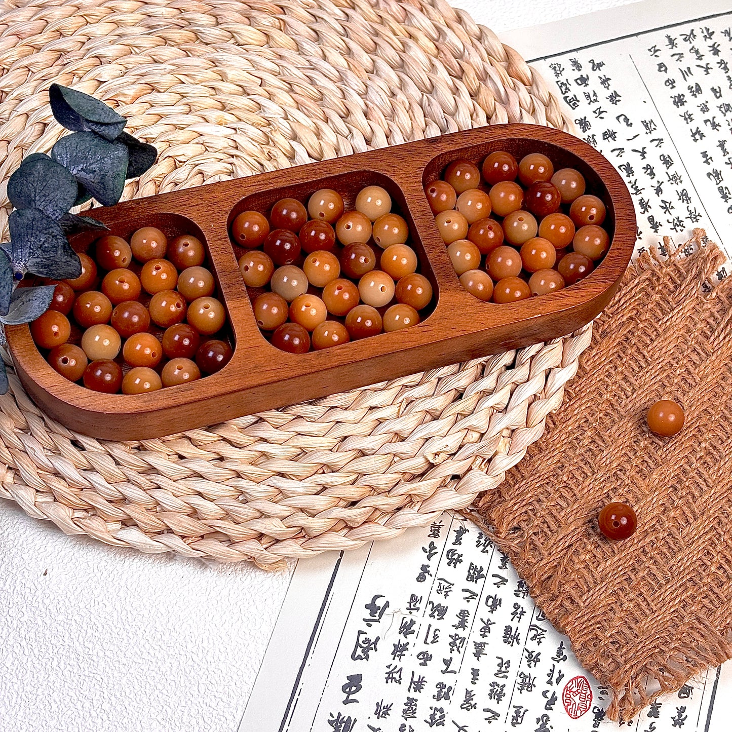 ナチュラルボディラウンドビーズ