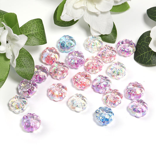 カラー透明ビーズアクリルカボチャビーズ貫通孔DIYアクセサリー彫刻アクセサリーアクセサリーアクセサリー